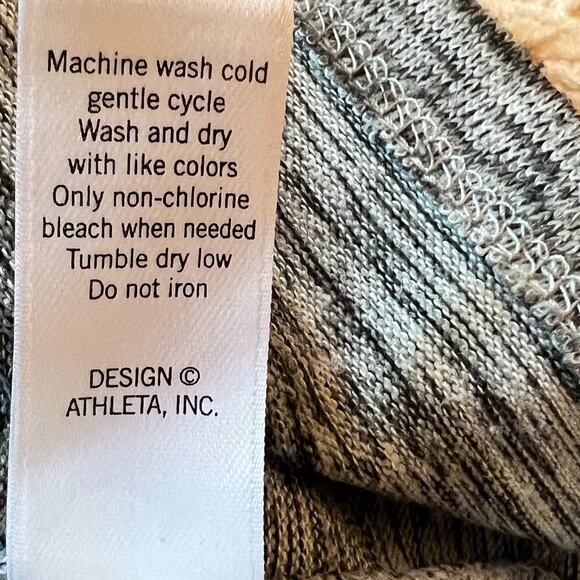 ATHLETA Destiny Techie Dress Size Small Gray Pockets Round Neck Long Sleeve - Picture 10 of 11